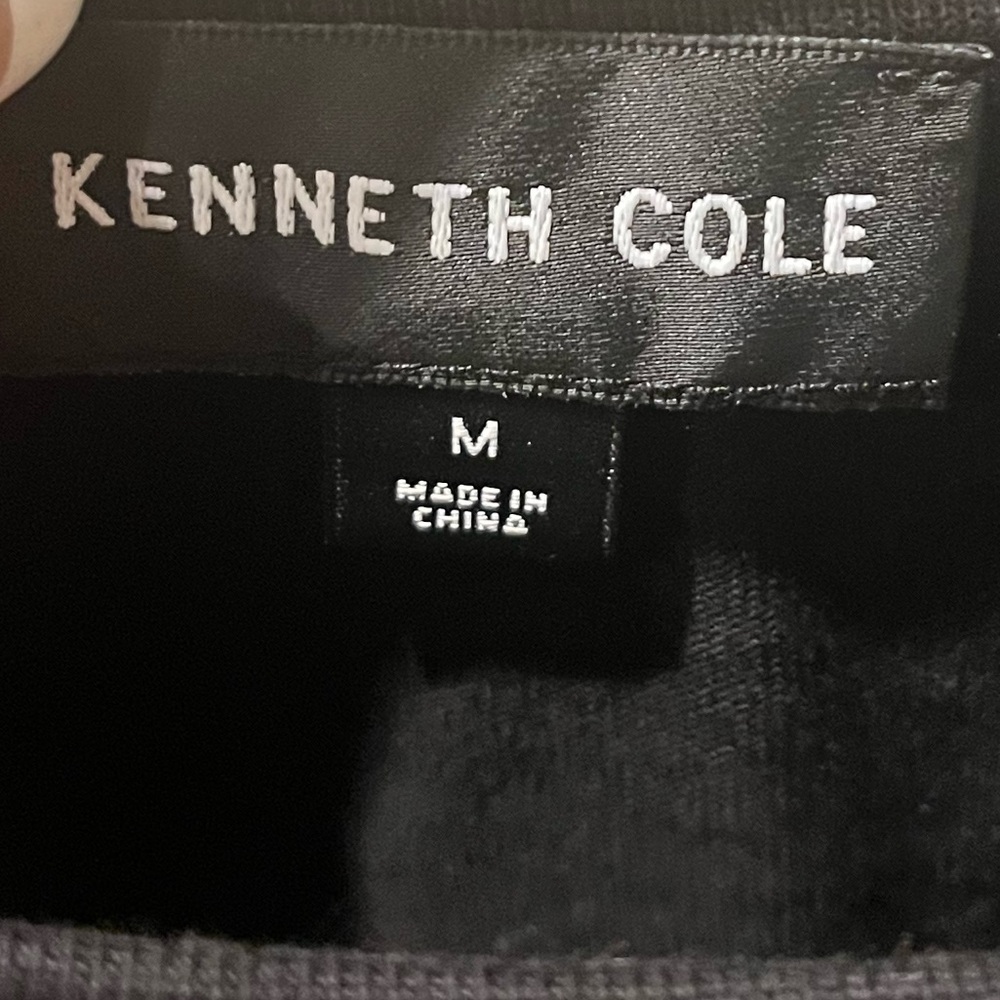 Kenneth Cole Black workout heavyweight cotton short sleeve  Tee T-shirt M - Picture 3 of 4